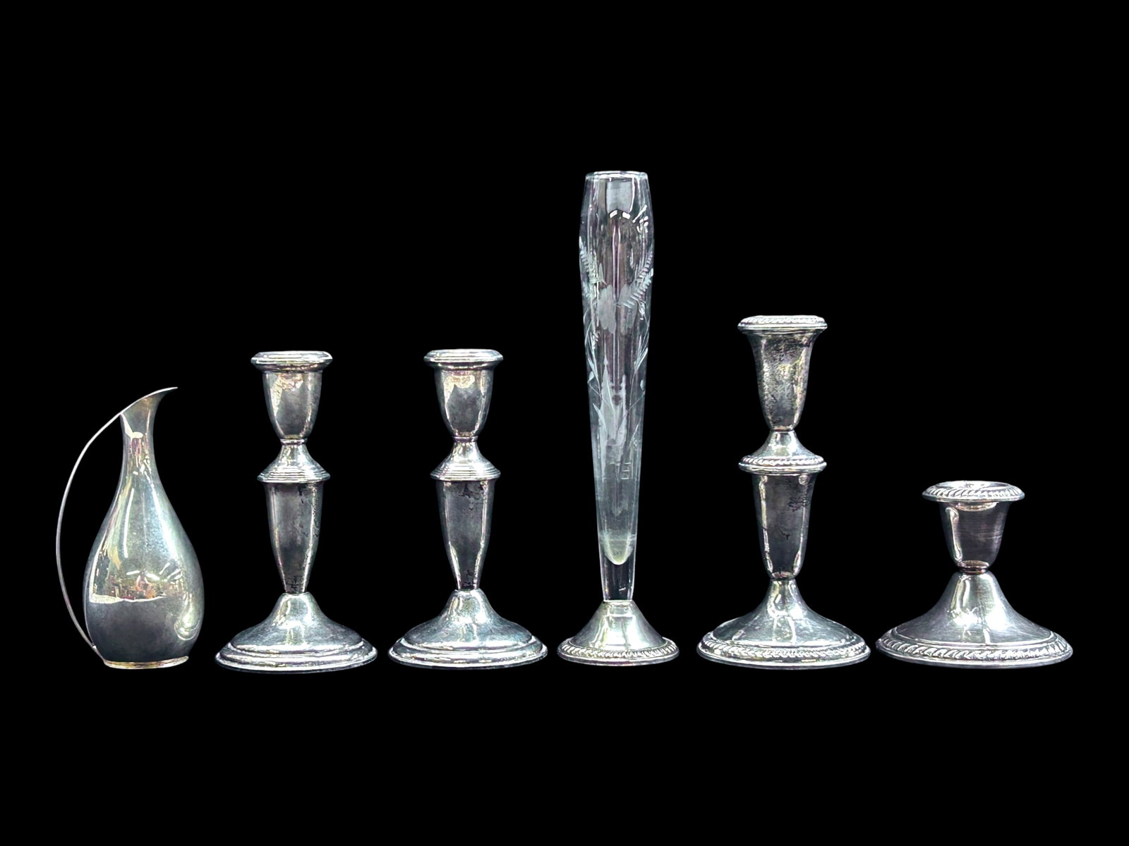 Lot of Weighted Silver & Plated Items - Dragsted. (1 of 18)