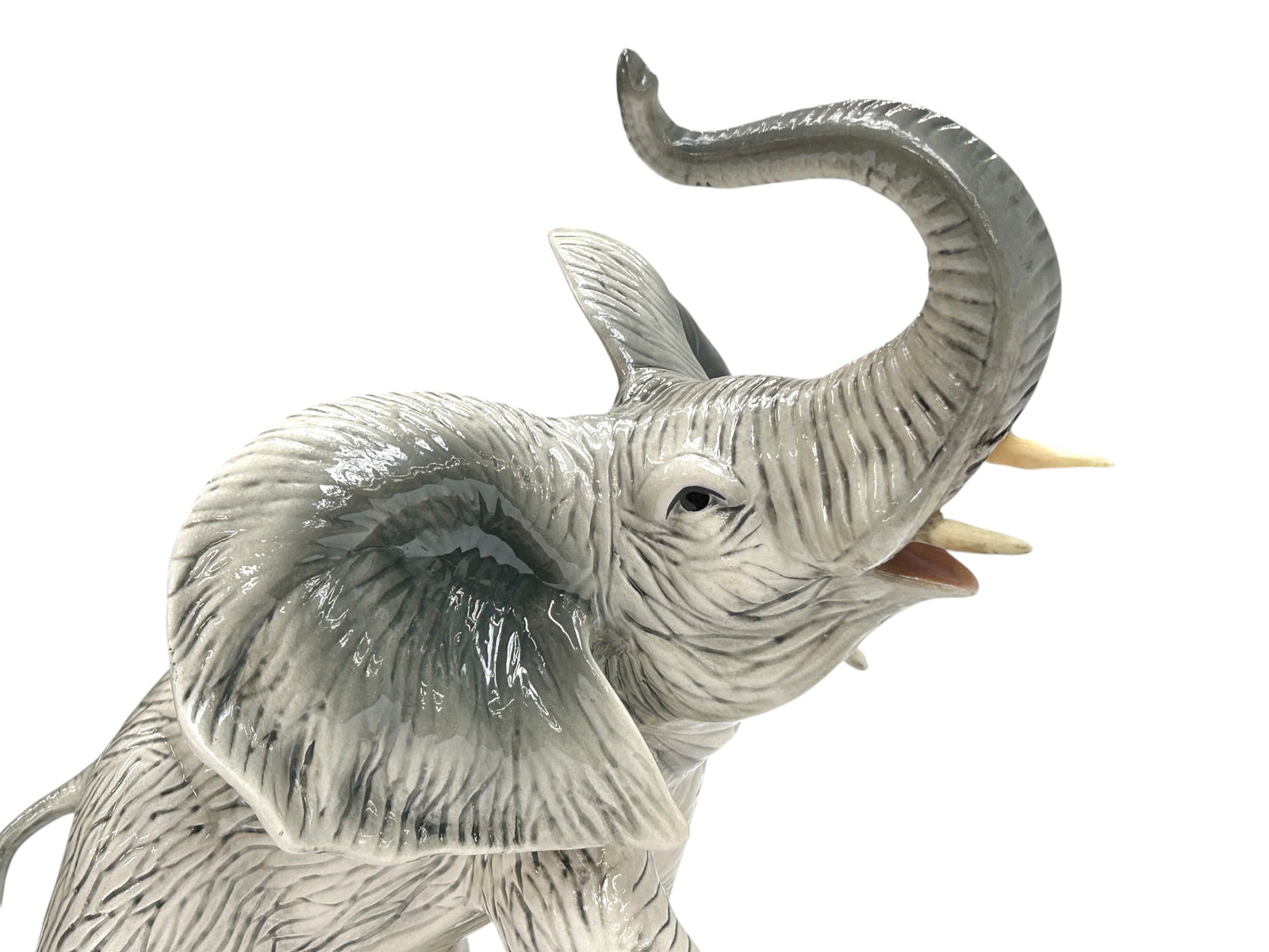 2 Sculptures - Elephant & Mermaid. - 3