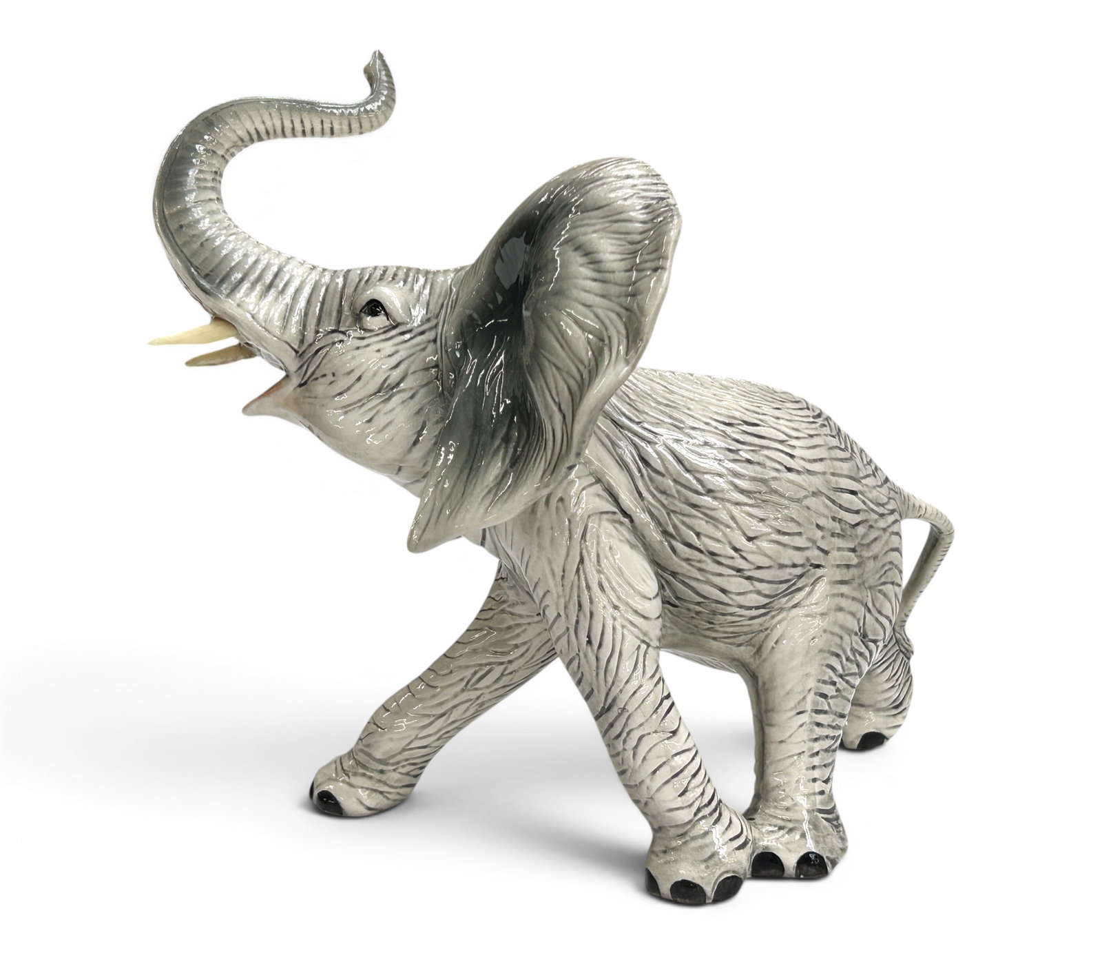 2 Sculptures - Elephant & Mermaid. - 4