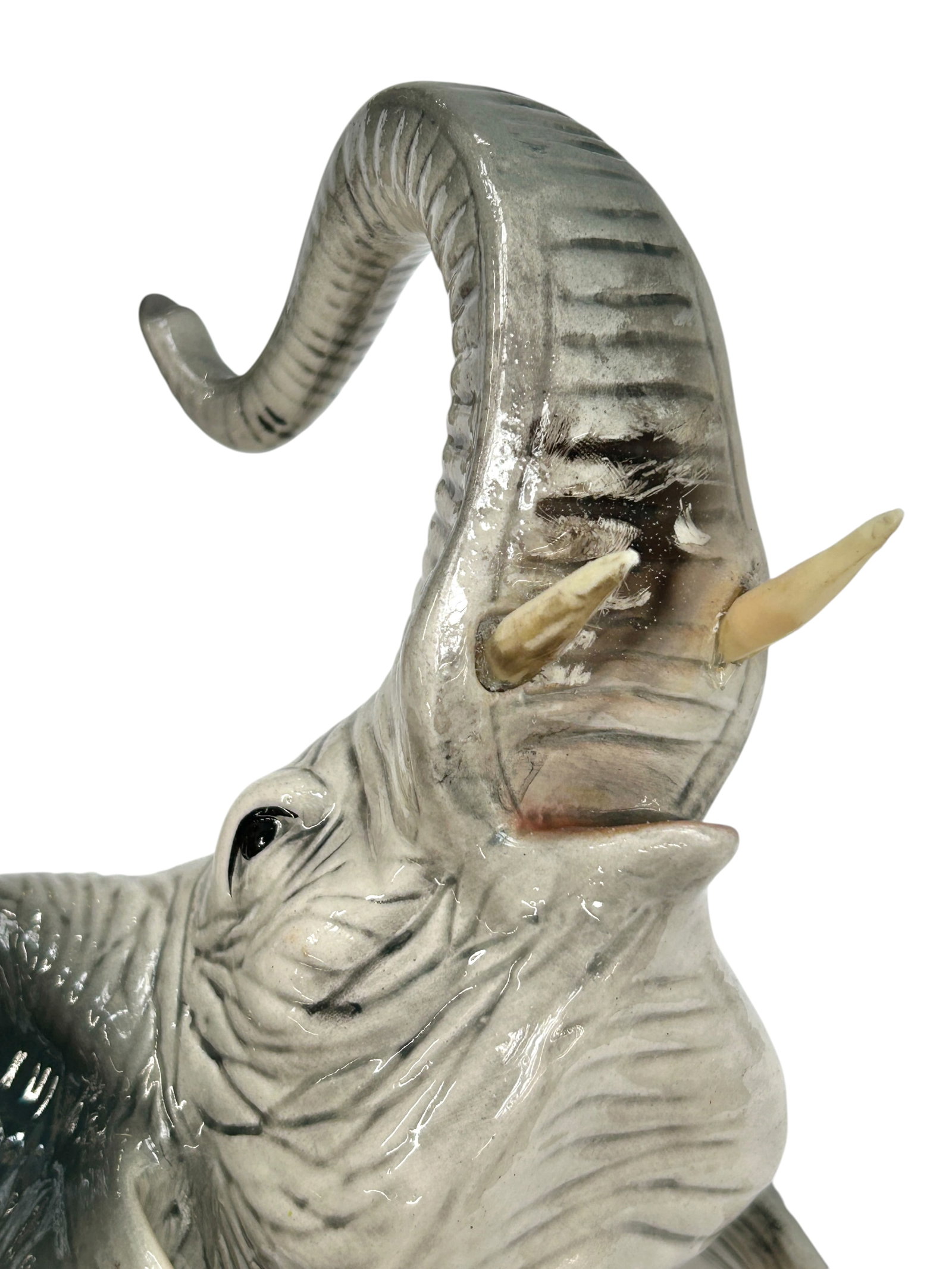 2 Sculptures - Elephant & Mermaid. - 7