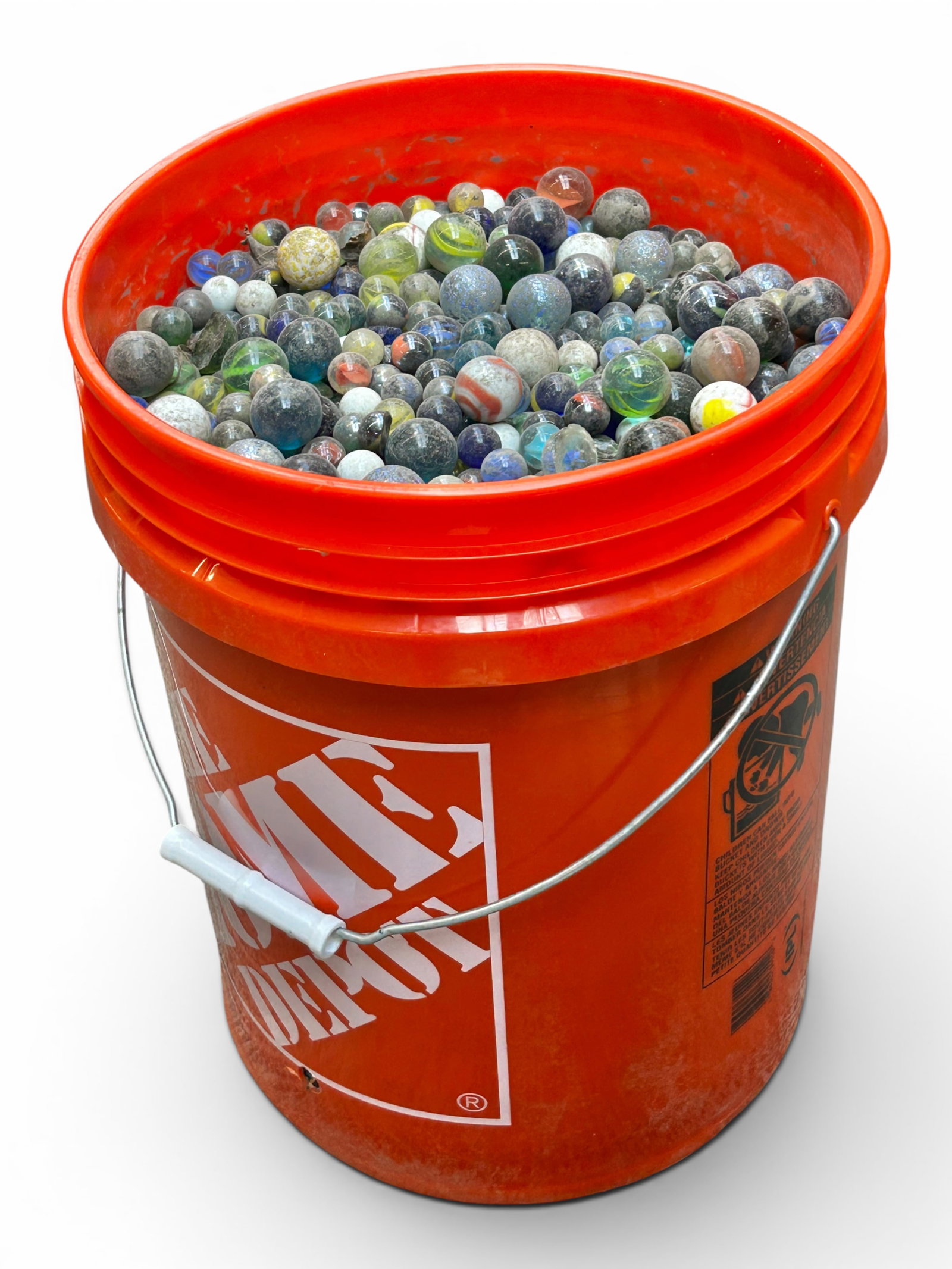 5 Gallon Bucket of Various Marbles. (1 of 7)