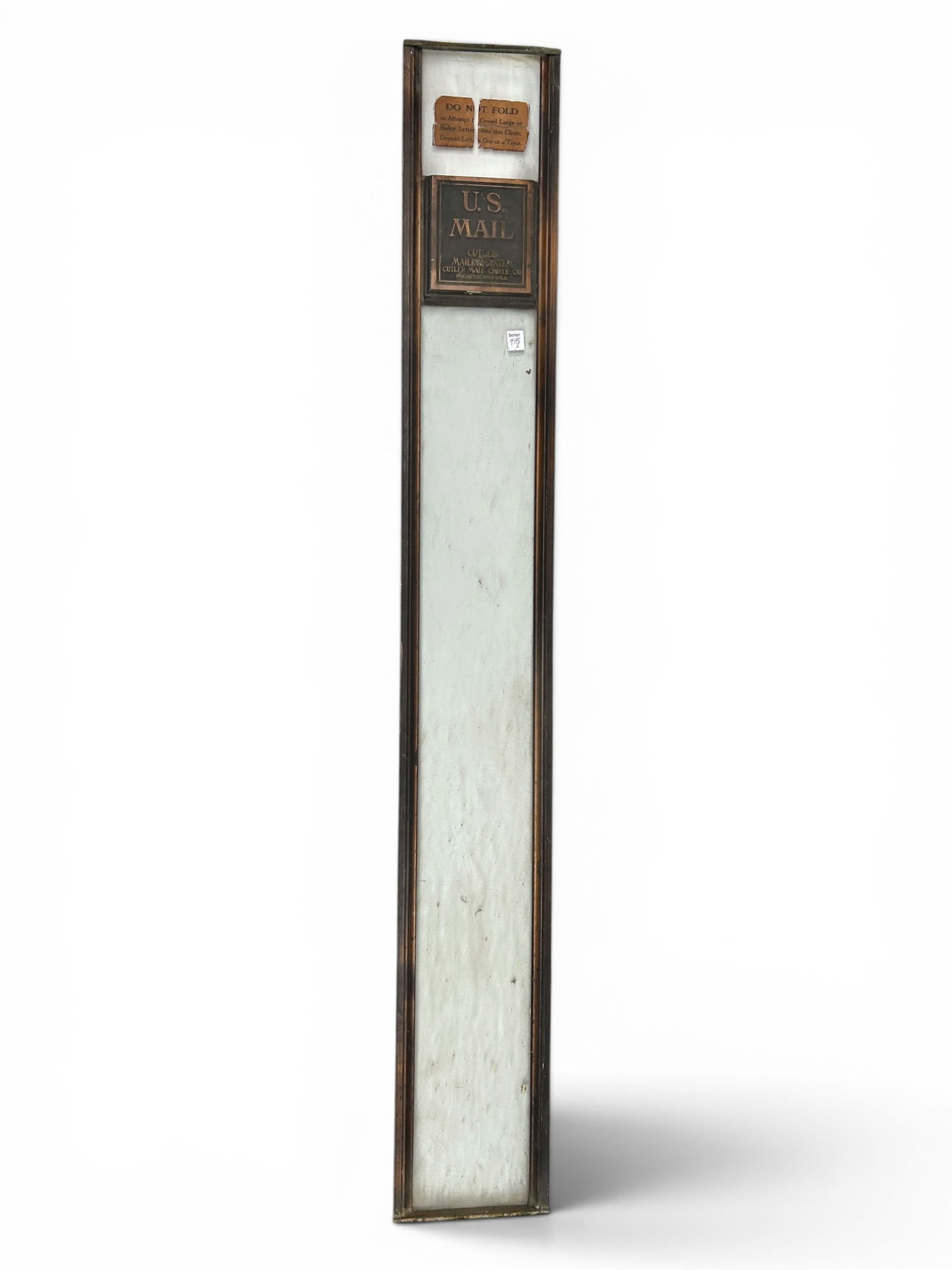 Bronze & Glass Cutler Mail Chute Panel. (1 of 7)