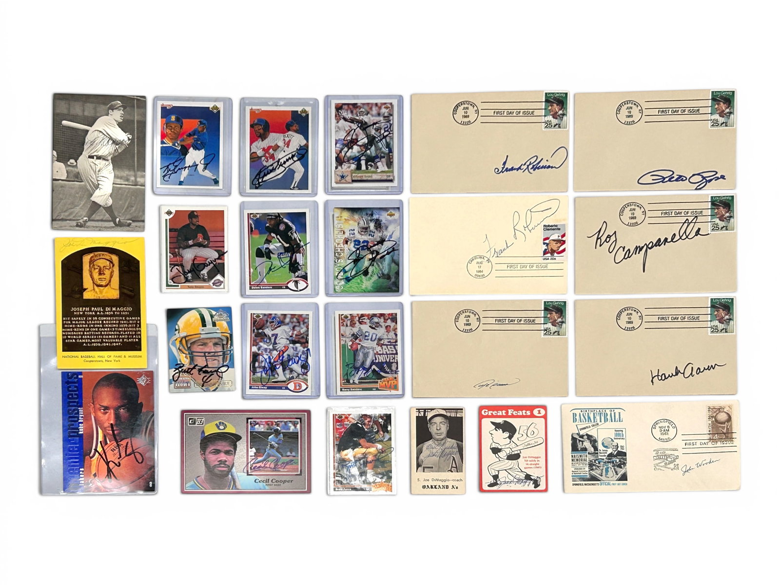 Lot of Autographed Sports Cards, Post Cards, etc. (1 of 17)