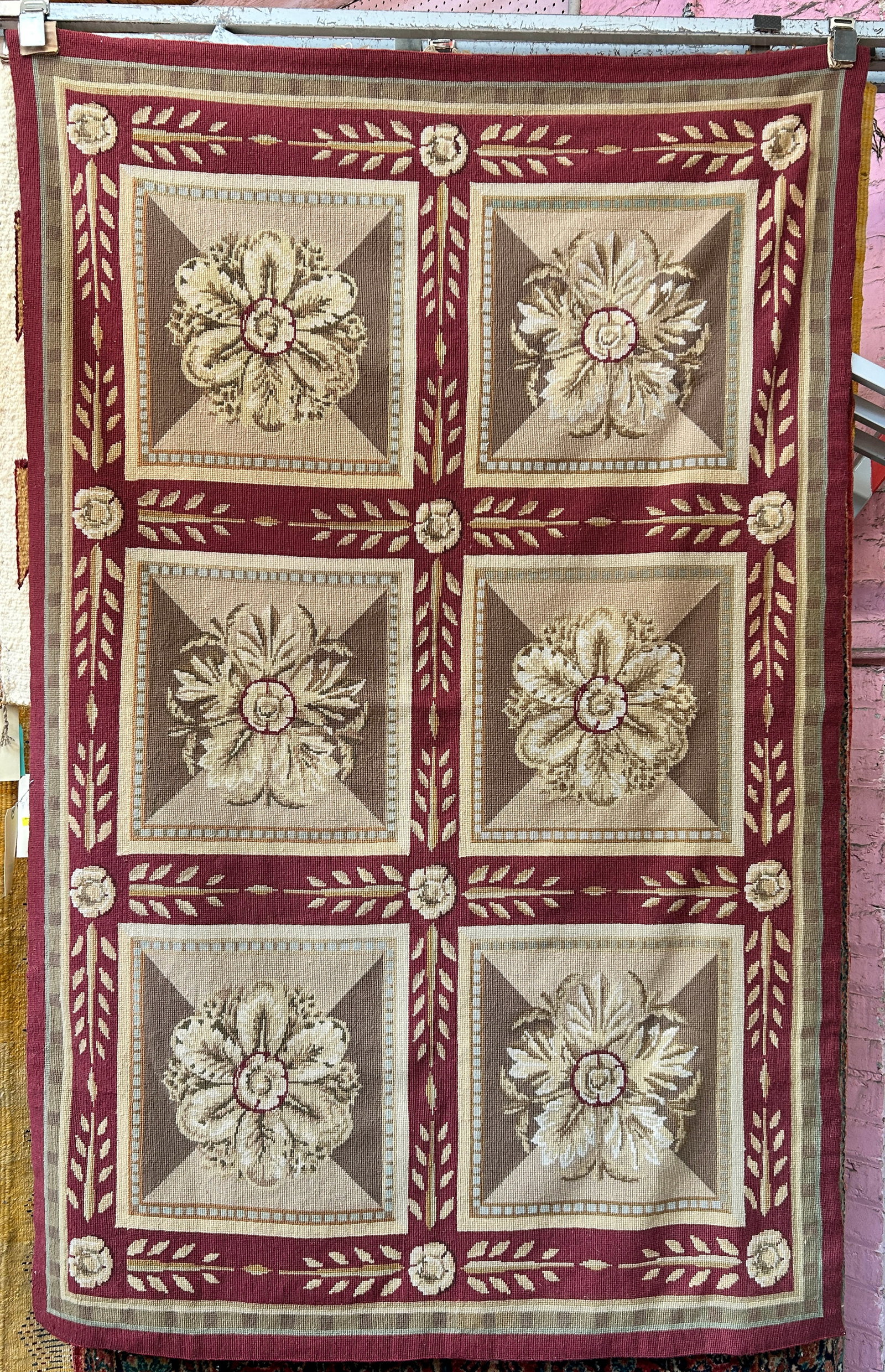3' 9" x 6' Aubusson Rug or Tapestry. (1 of 3)