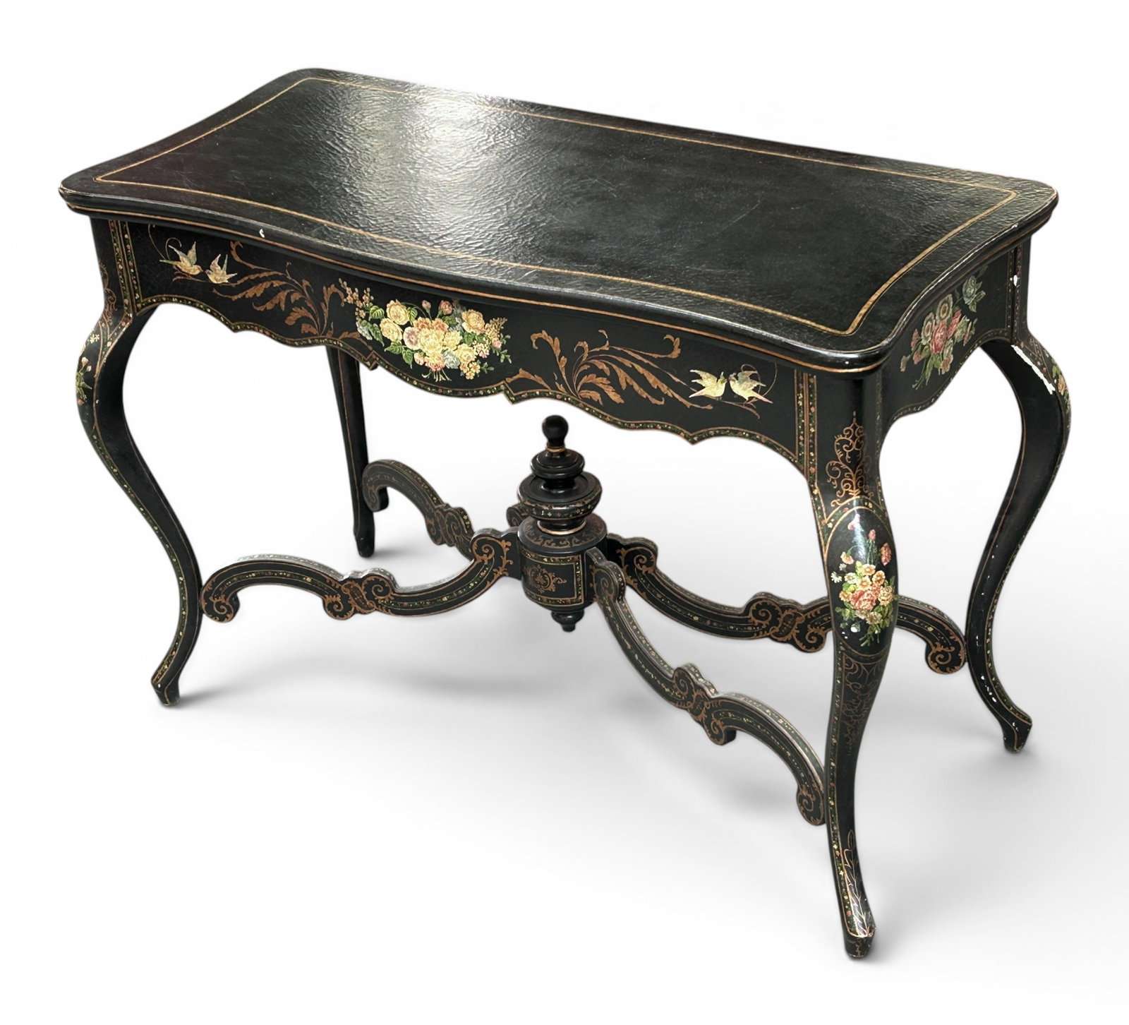 Black Lacquer Console Table. (1 of 13)