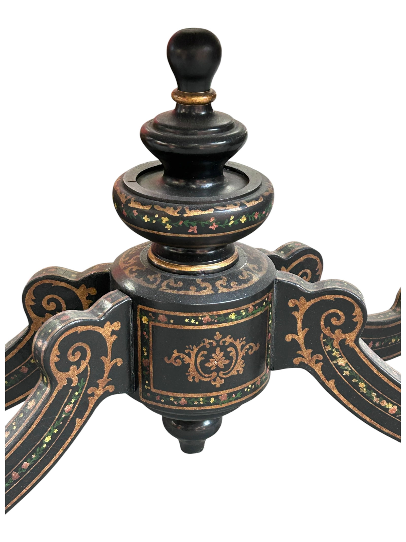 Black Lacquer Console Table. - 6