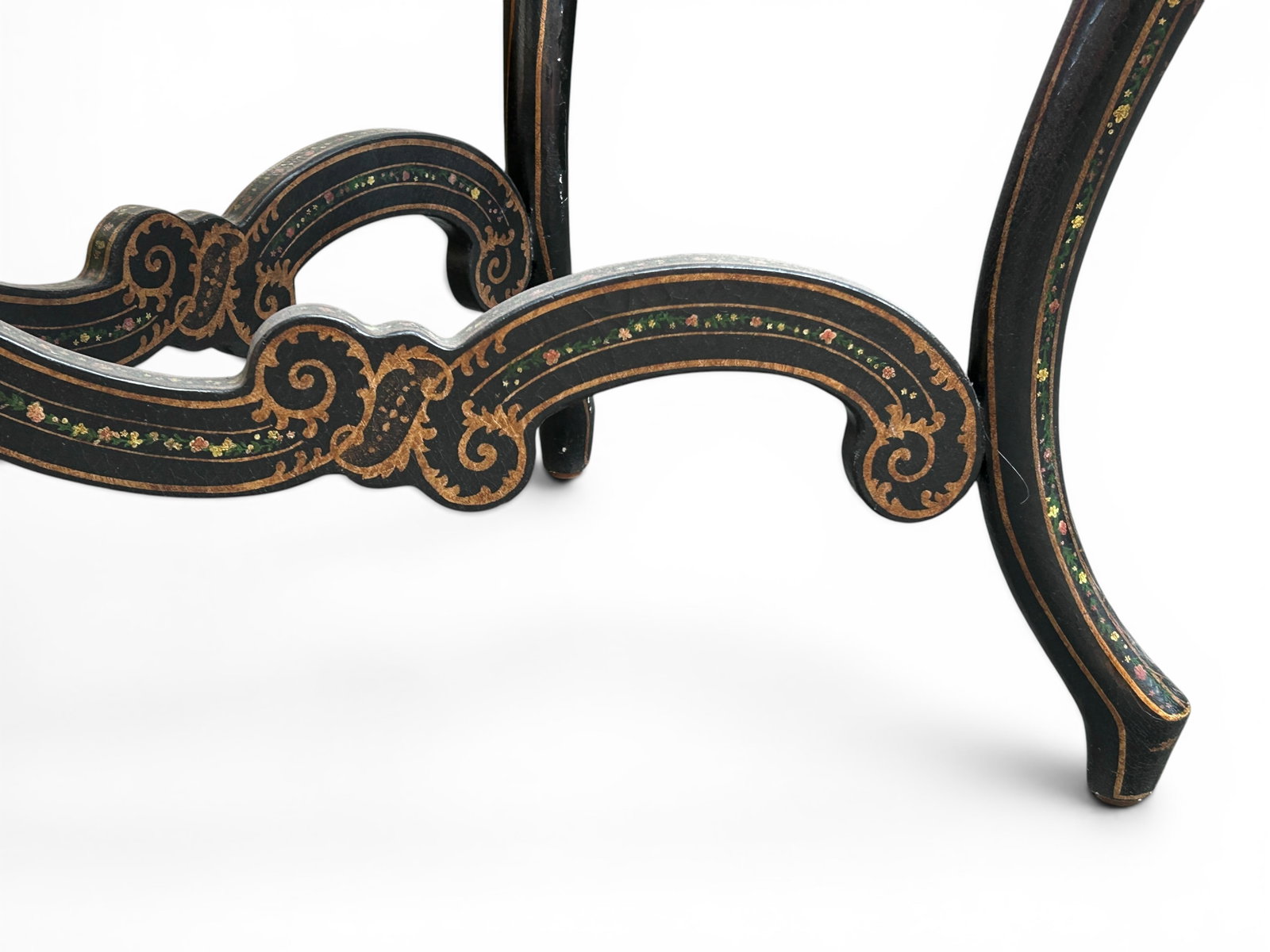 Black Lacquer Console Table. - 7