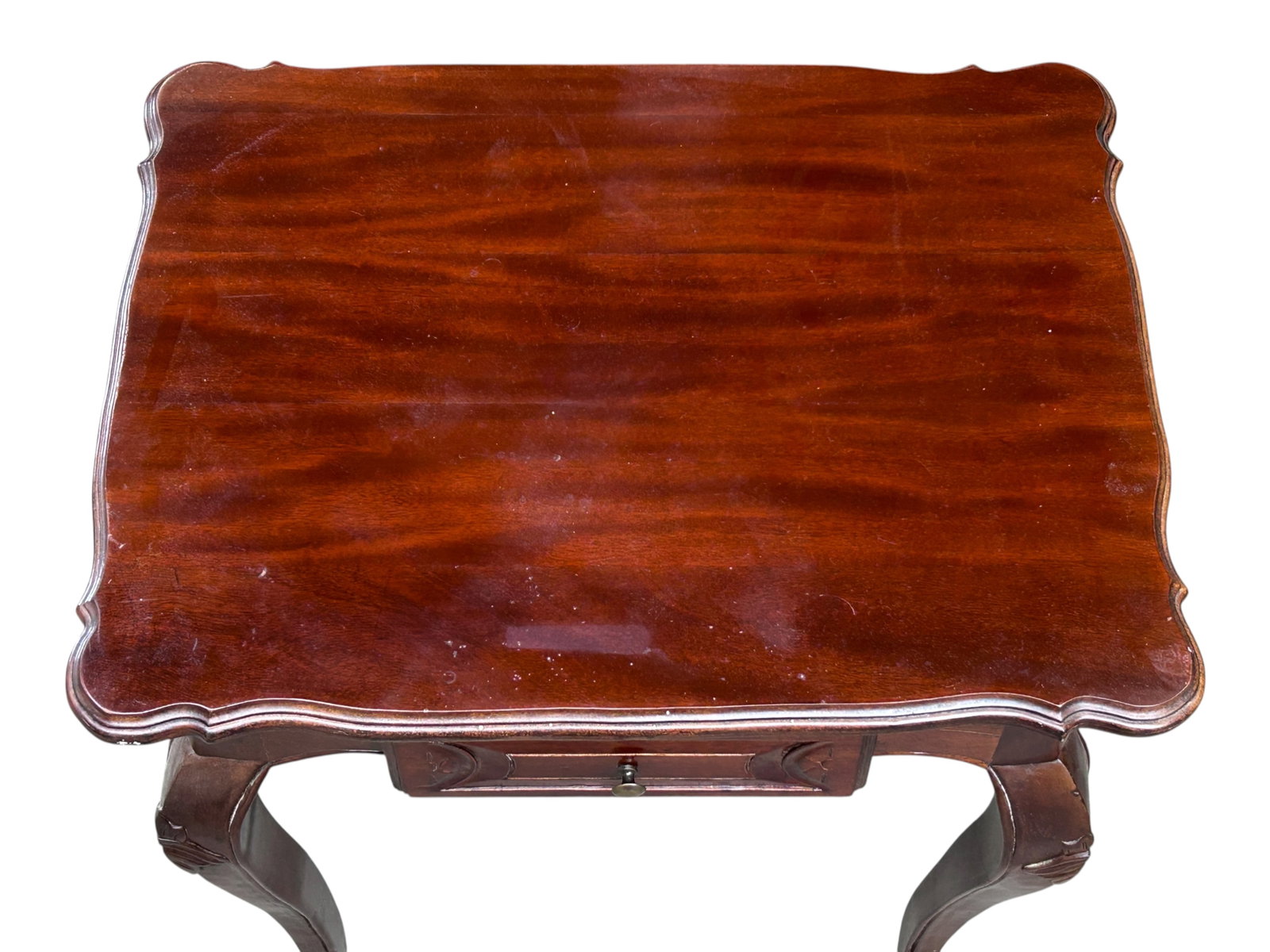 Carved Octagonal Table & Mahogany Table. - 11
