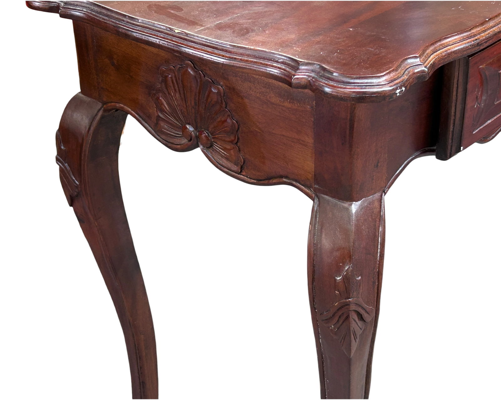 Carved Octagonal Table & Mahogany Table. - 15