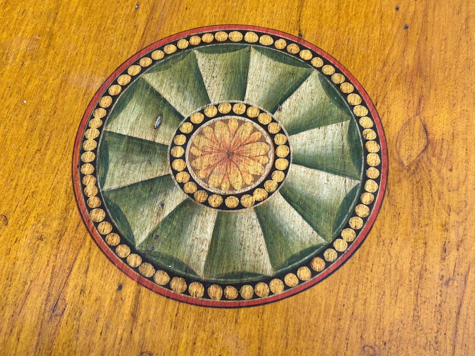 Carved Octagonal Table & Mahogany Table. - 5