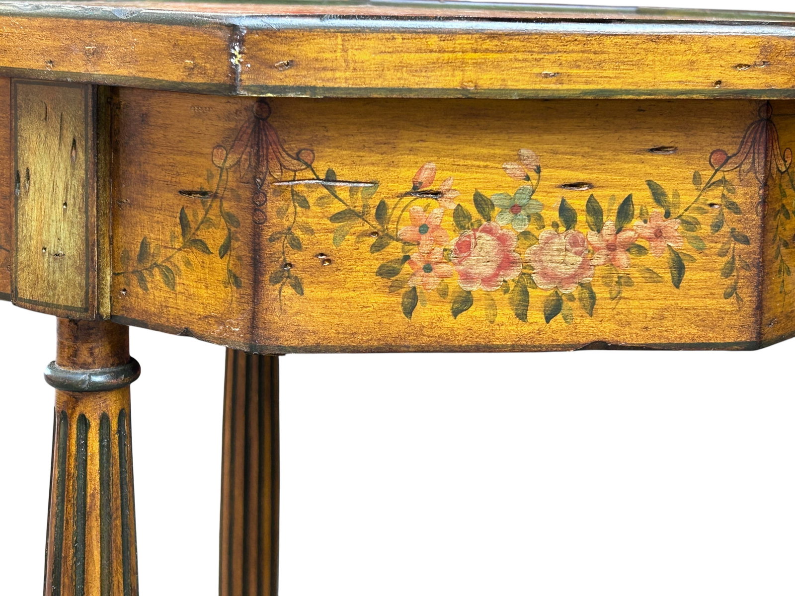 Carved Octagonal Table & Mahogany Table. - 6