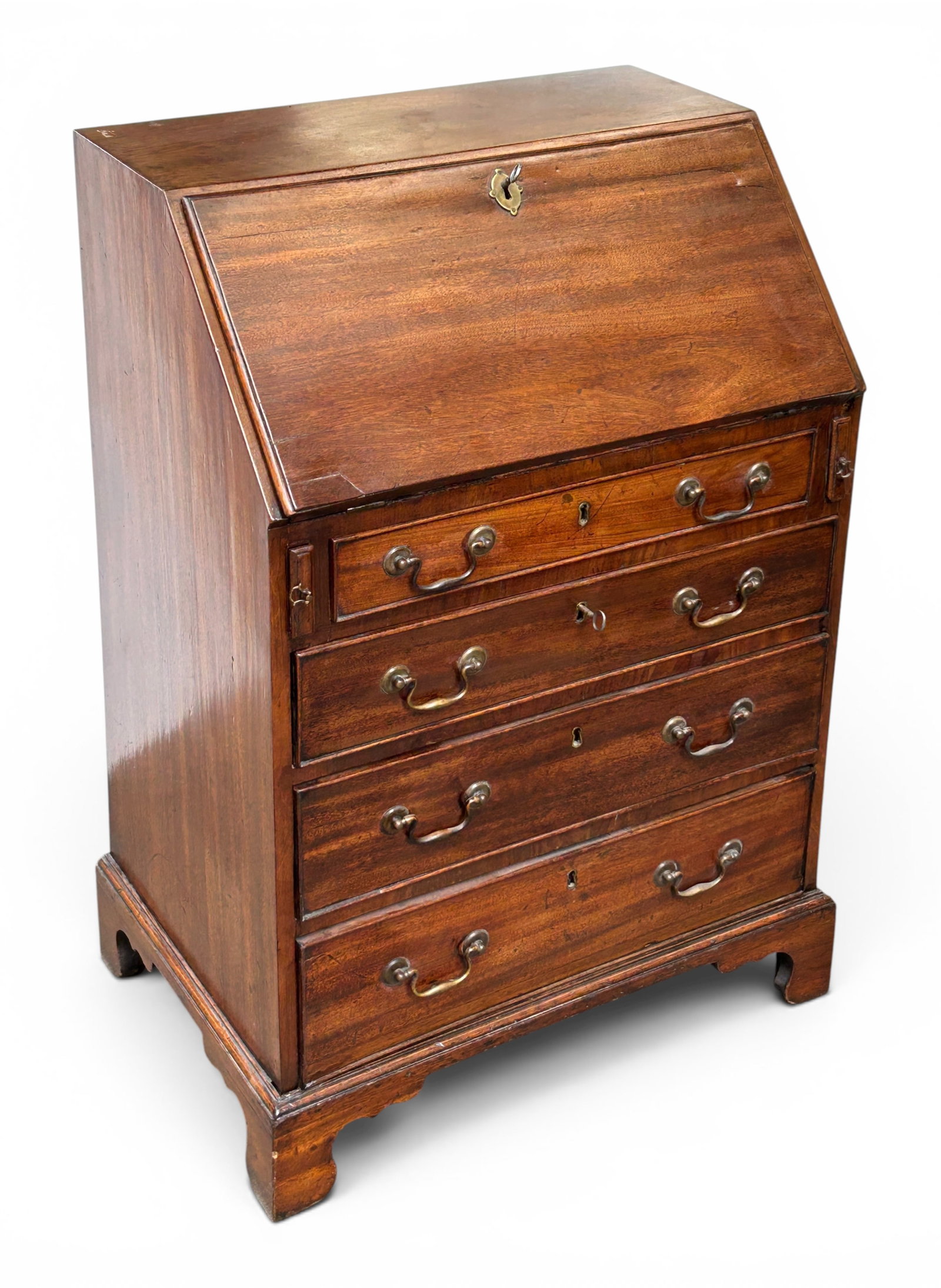 Antique Mahogany Slant Front Desk. (1 of 9)