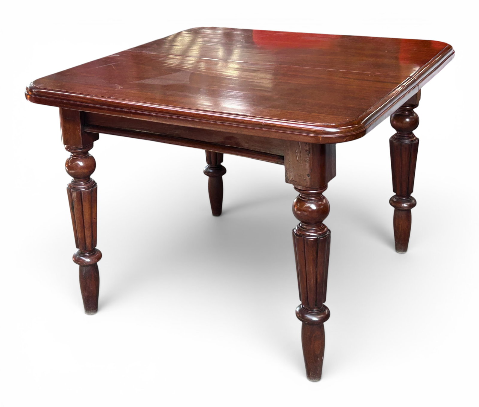 Antique Mahogany Dining Table. - 6