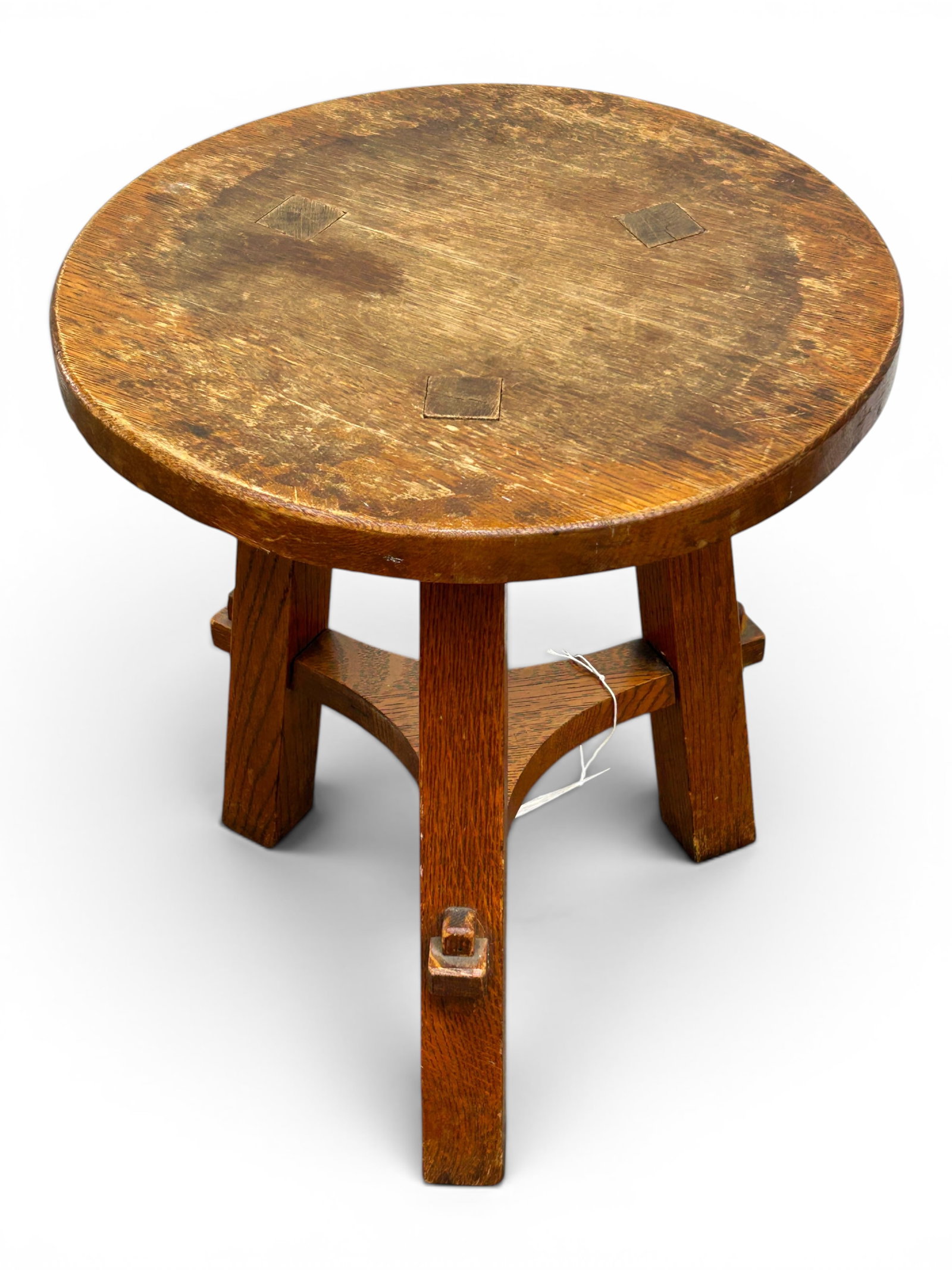 Antique "Quaint" Stickley Bros 3-Leg Taboret #568 (1 of 7)