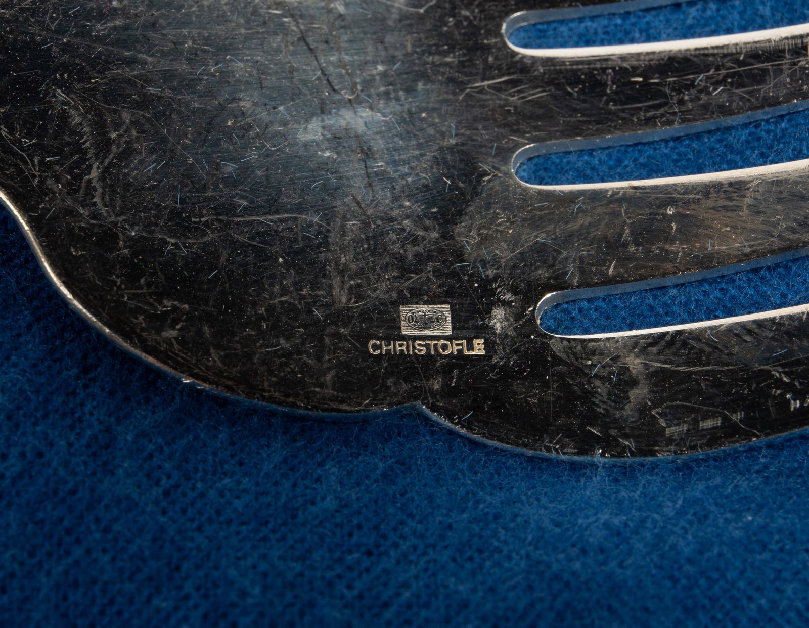 Christofle "Pompadour" Silverplate Flatware Set. - 4