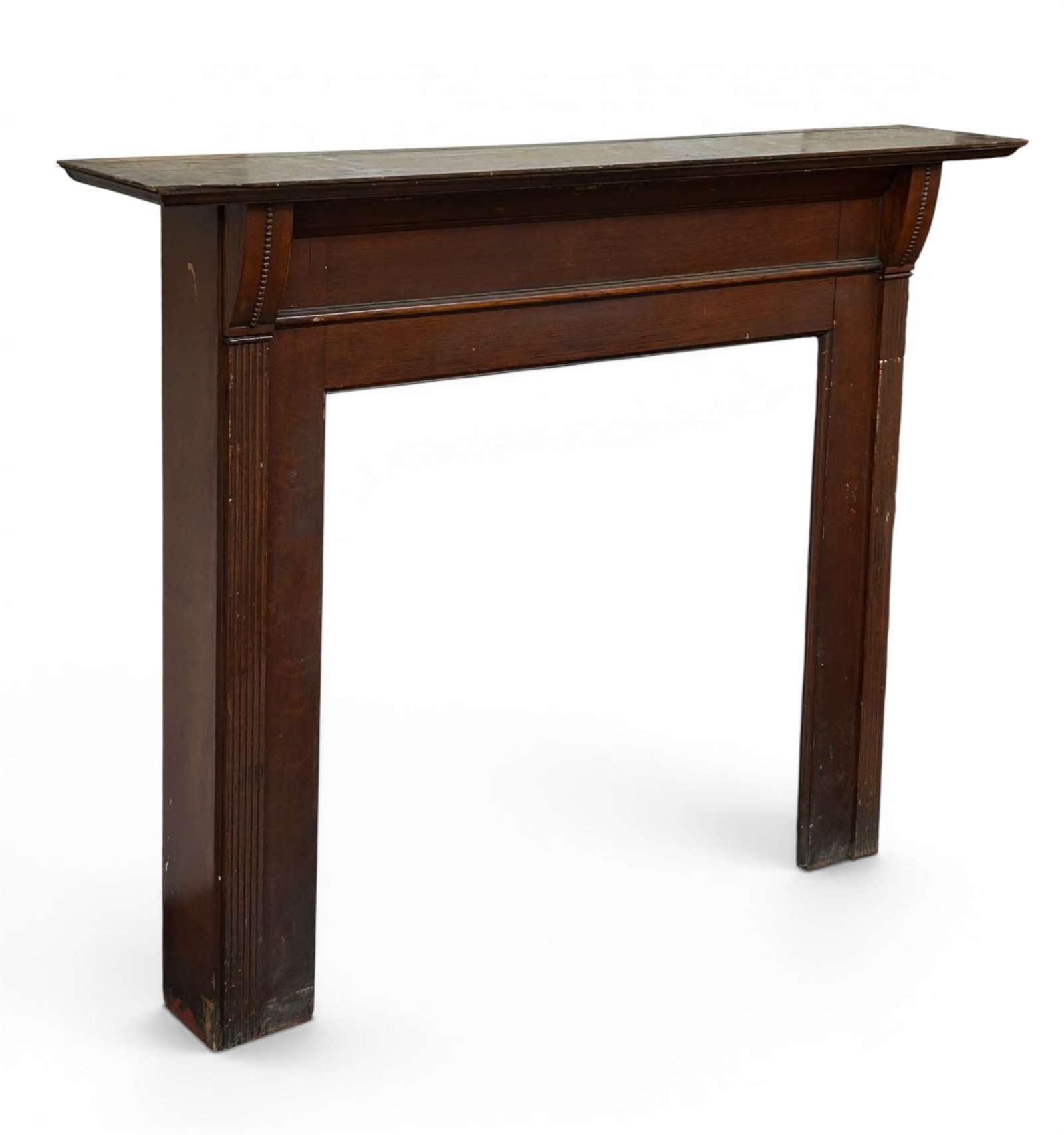 Oak Fireplace Mantel. - 2