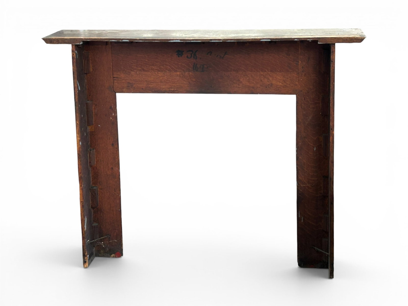 Oak Fireplace Mantel. - 7