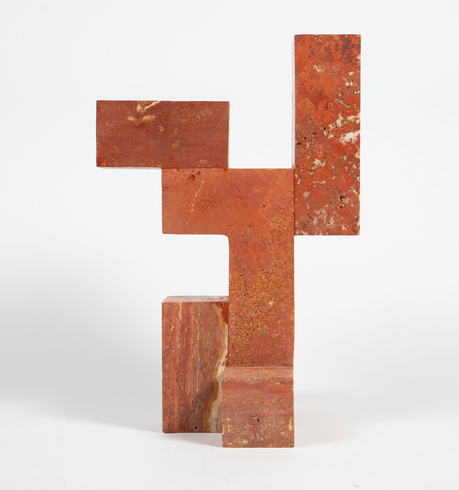 Nicholas Obeid CB2 "Luis" Travertine Sculpture. - 3