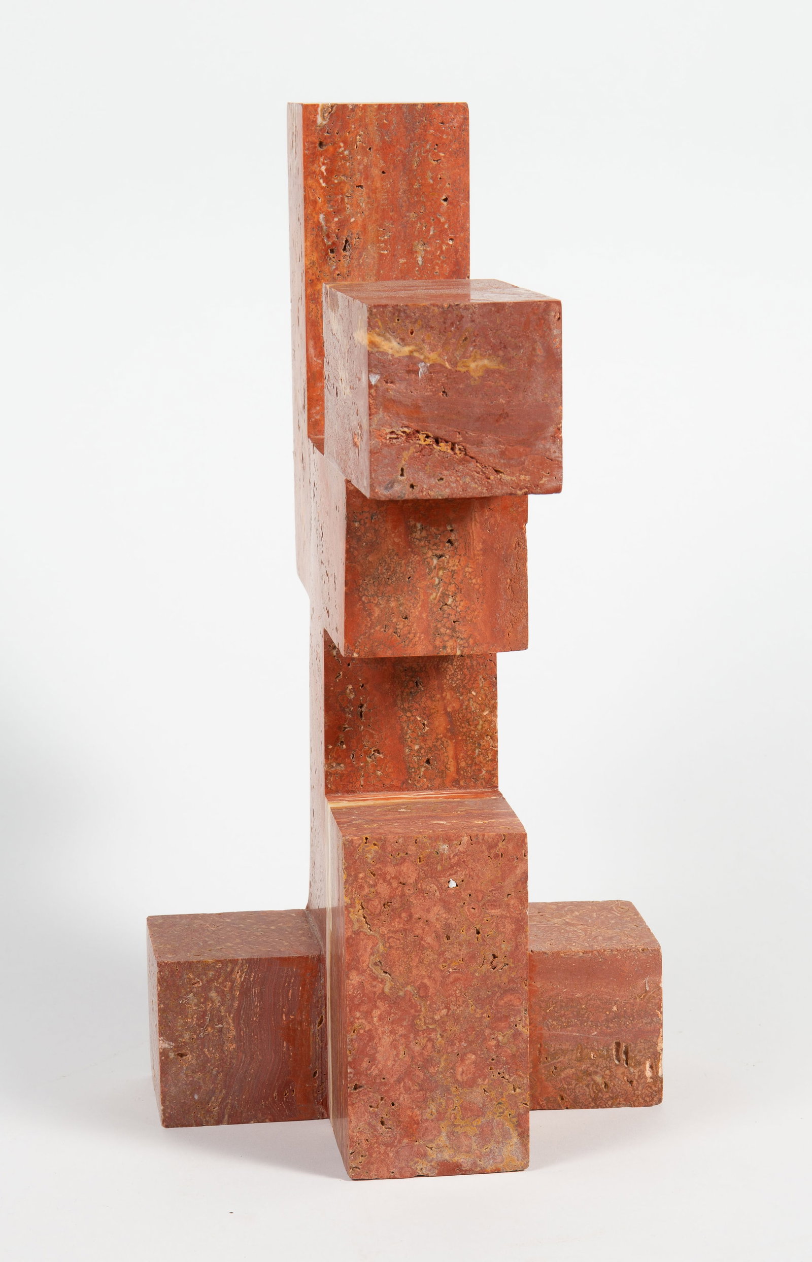 Nicholas Obeid CB2 "Luis" Travertine Sculpture. - 4