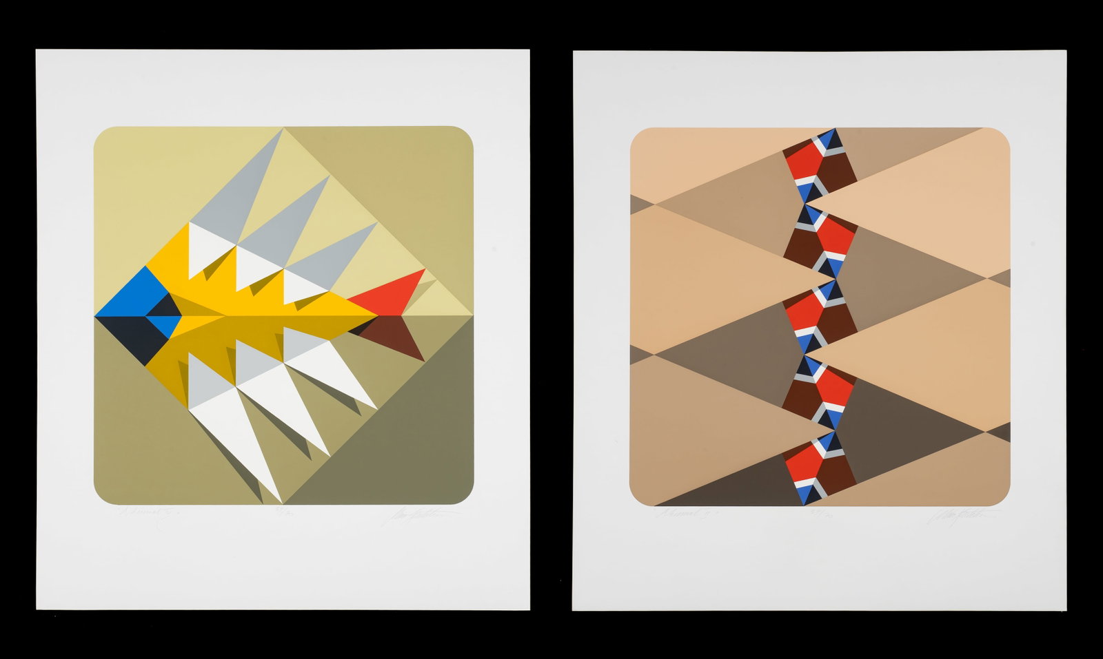 Two Marko Spalatin Screenprints, Akumal IV & II. (1 of 10)