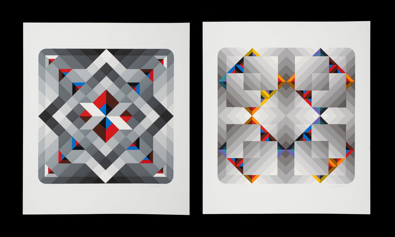 Marko Spalatin Screenprints, Prisma III & VII. (1 of 11)