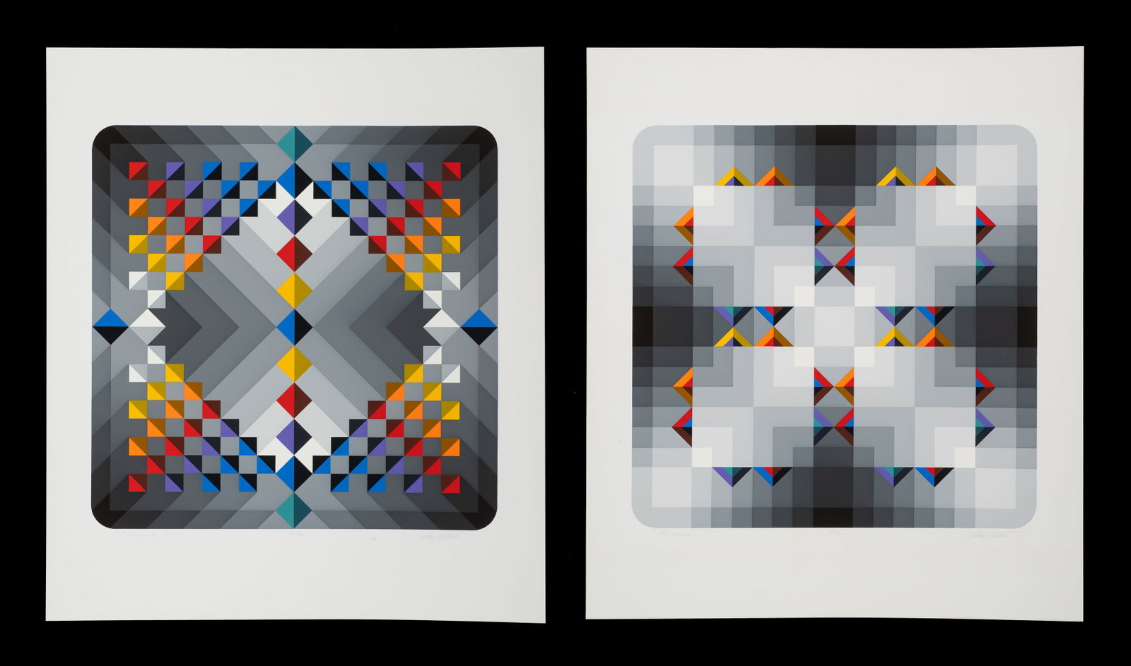 Marko Spalatin Screenprints, Prisma I & II. (1 of 10)