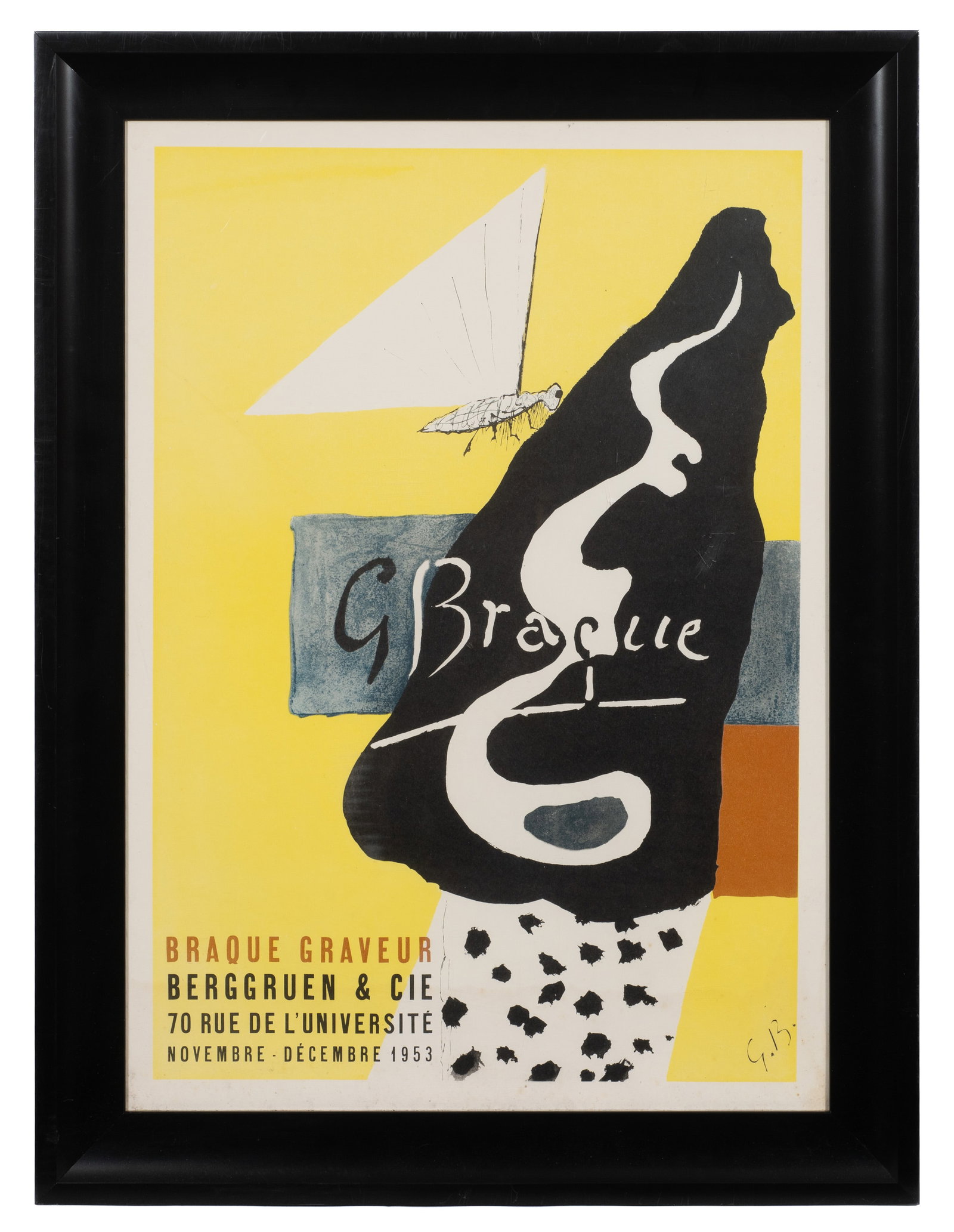 Vintage Georges Braque Exhibition Poster. (1 of 6)