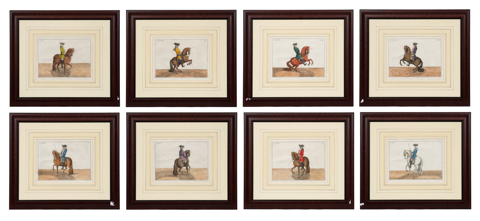 8 Antique Equestrian Engravings, Baron D'Eisenberg (1 of 20)