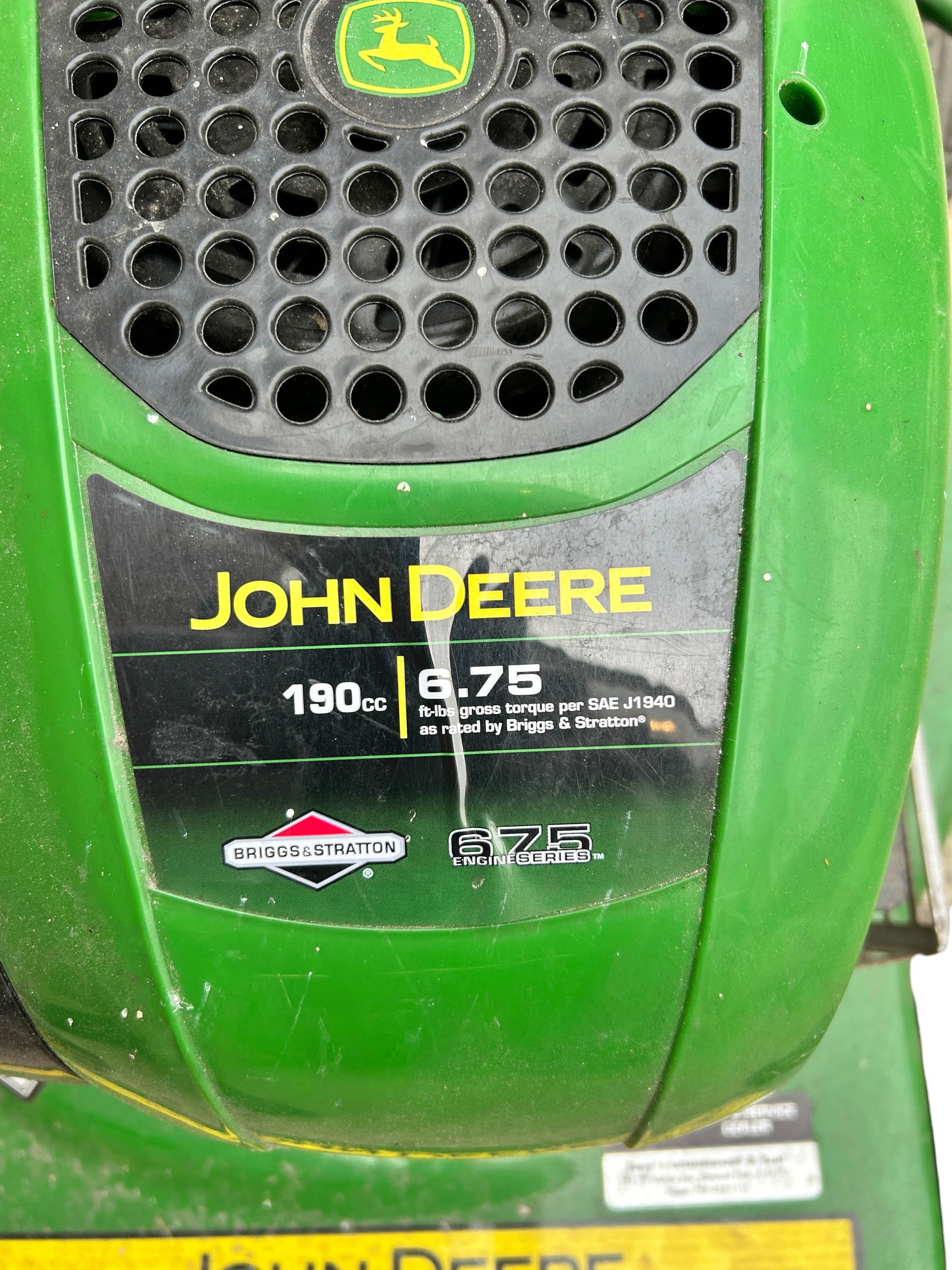 John Deere JS25 Push Lawn Mower. - 3