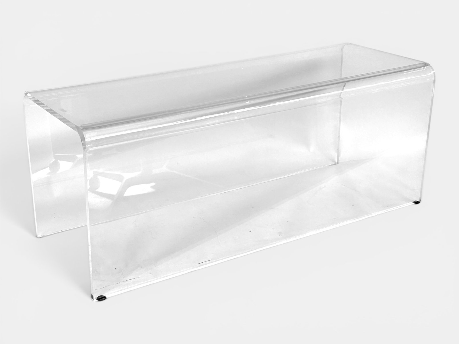 Vintage Clear Acrylic Waterfall Hall Bench / Table (1 of 14)