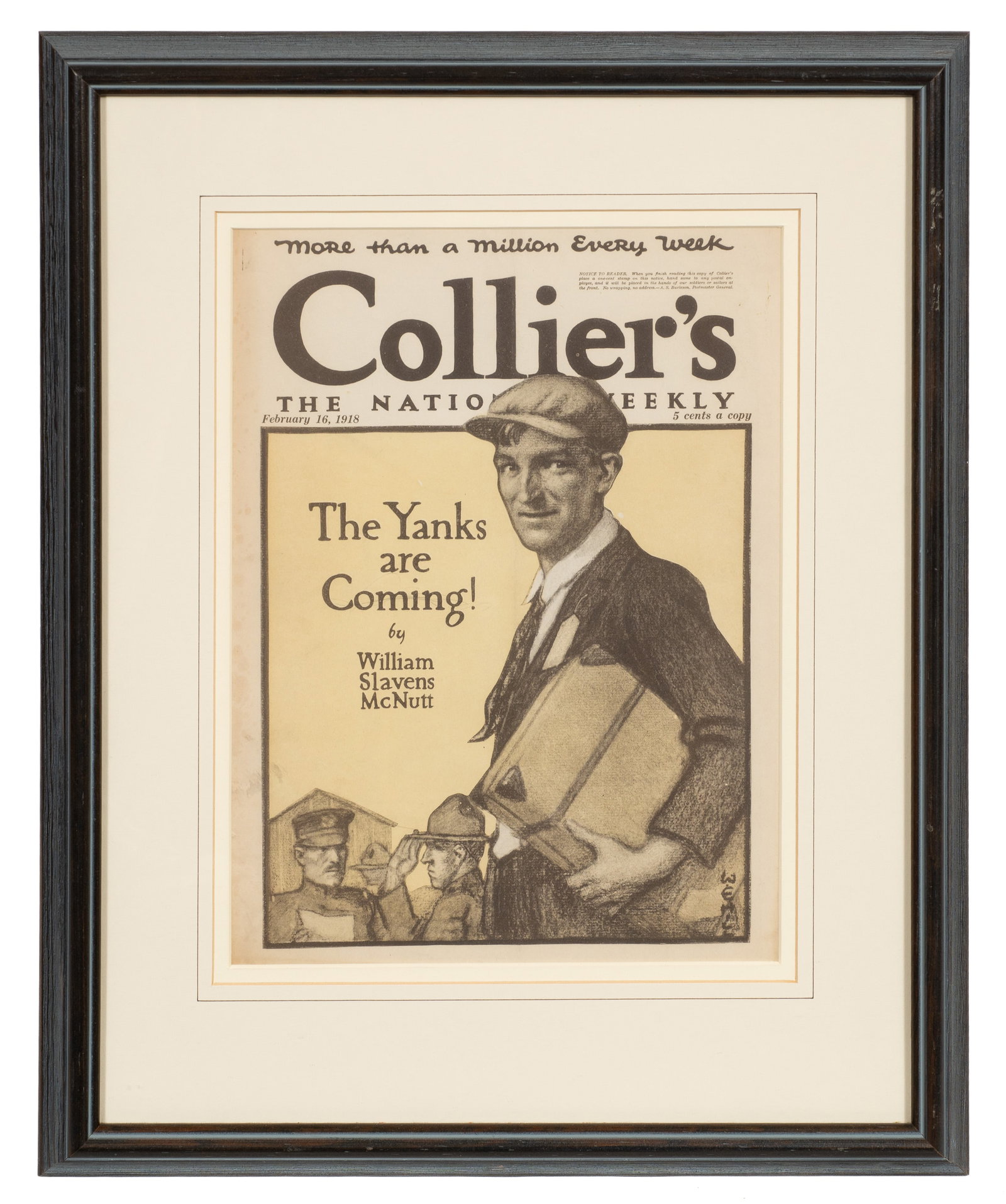 Lot: 7 Pcs. Framed Mostly WWI Ephemera. - 2