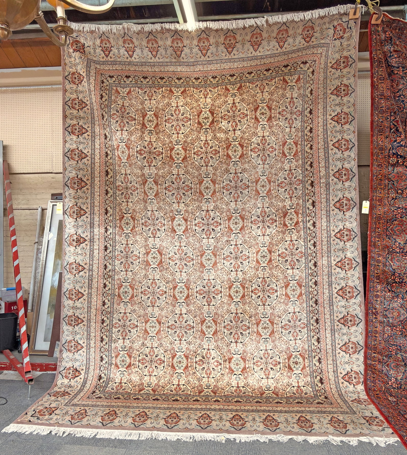 10' x 14' Grey / Beige Persian Bidjar Rug.: This finely woven rug to be in good overall condition. In-House Shipping is available for this rug. Please see our website for our in-house shipping procedures.