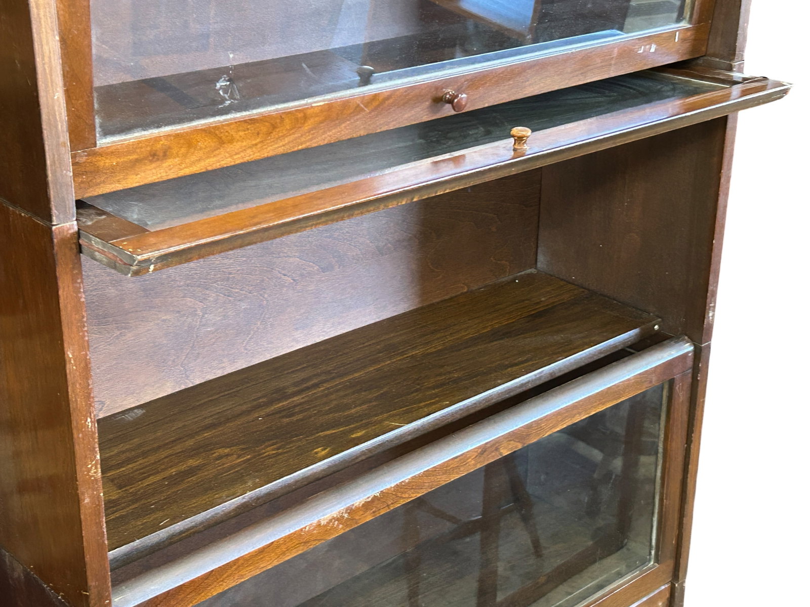5 Section Stackable Barrister Bookcase. - 4