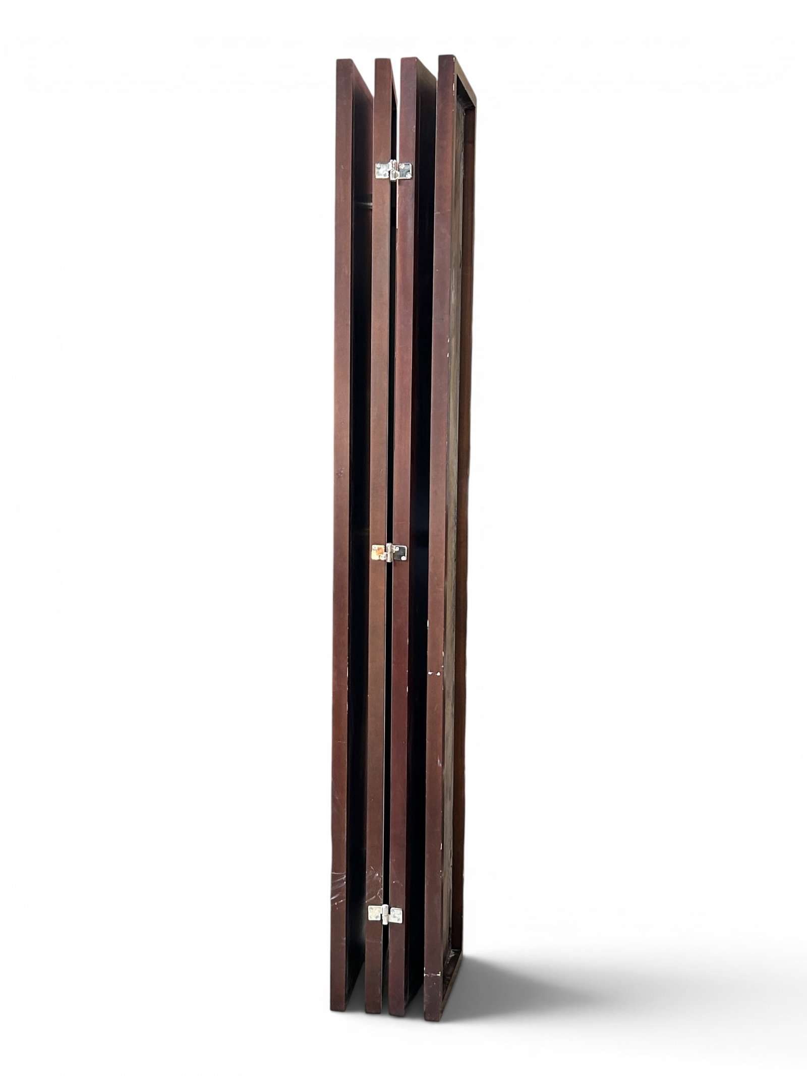 8' Tall Solid Wood 4-Panel Room Divider Screen. - 10
