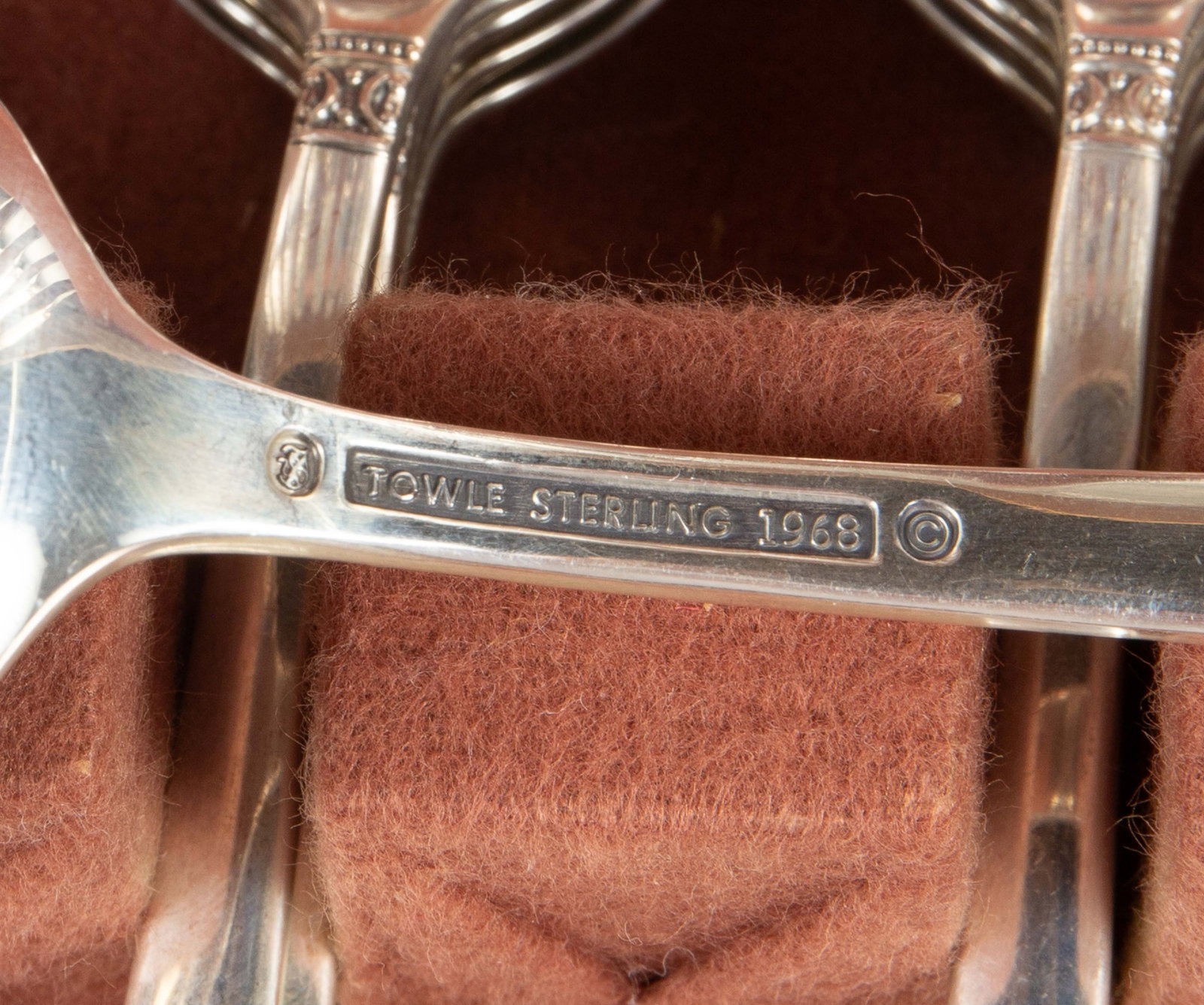 65 Pc. Towle Sterling "Laureate" Flatware Set. - 4