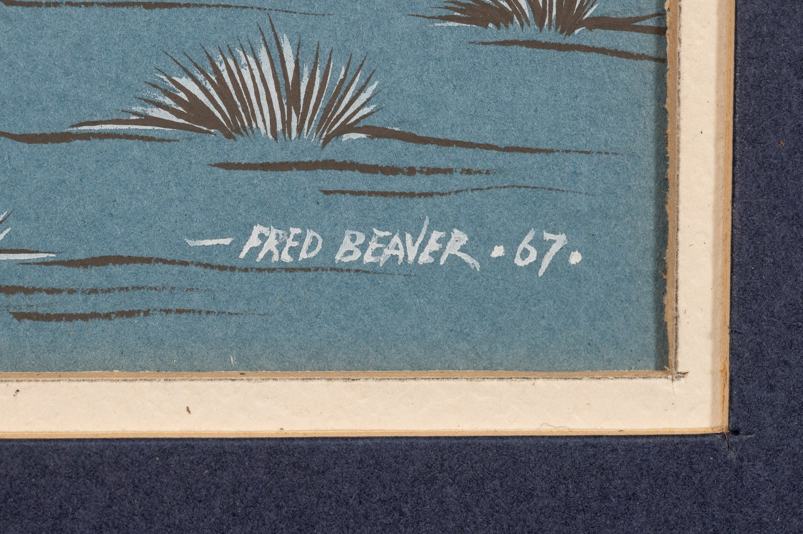 Two Native American Paintings by Fred Beaver. - 10