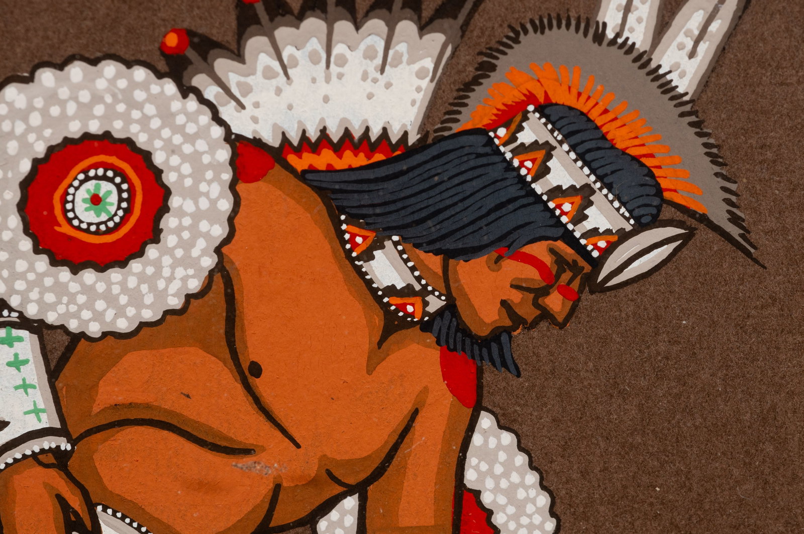 Two Native American Paintings by Fred Beaver. - 4