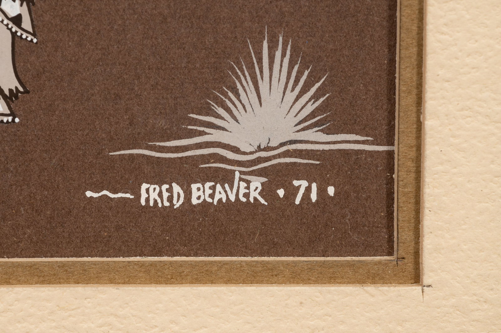 Two Native American Paintings by Fred Beaver. - 5