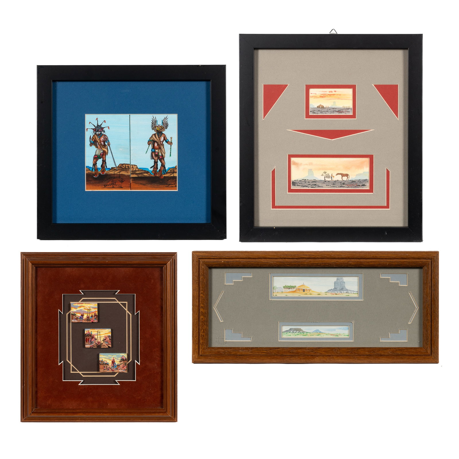 4 Pc. Lot of Native American Art- Haloo, Yazz, etc (1 of 16)