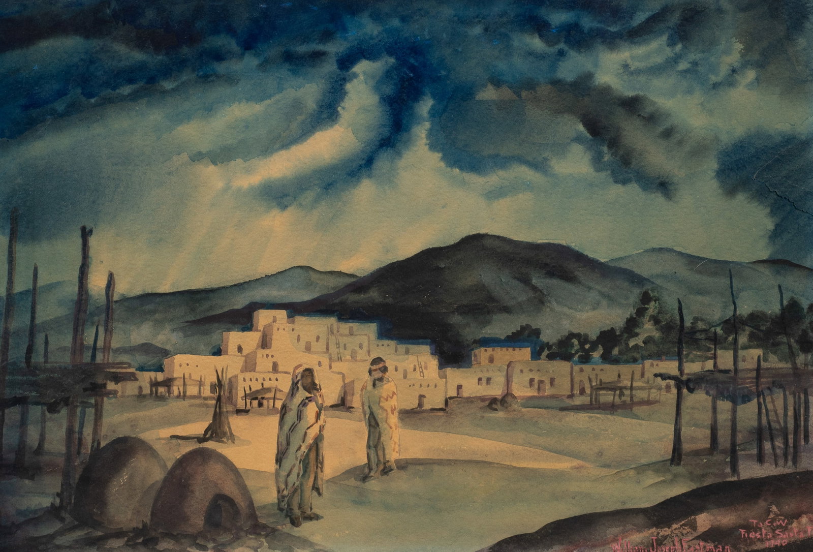 Southwestern Cityscape Painting by William Eastman (1 of 5)