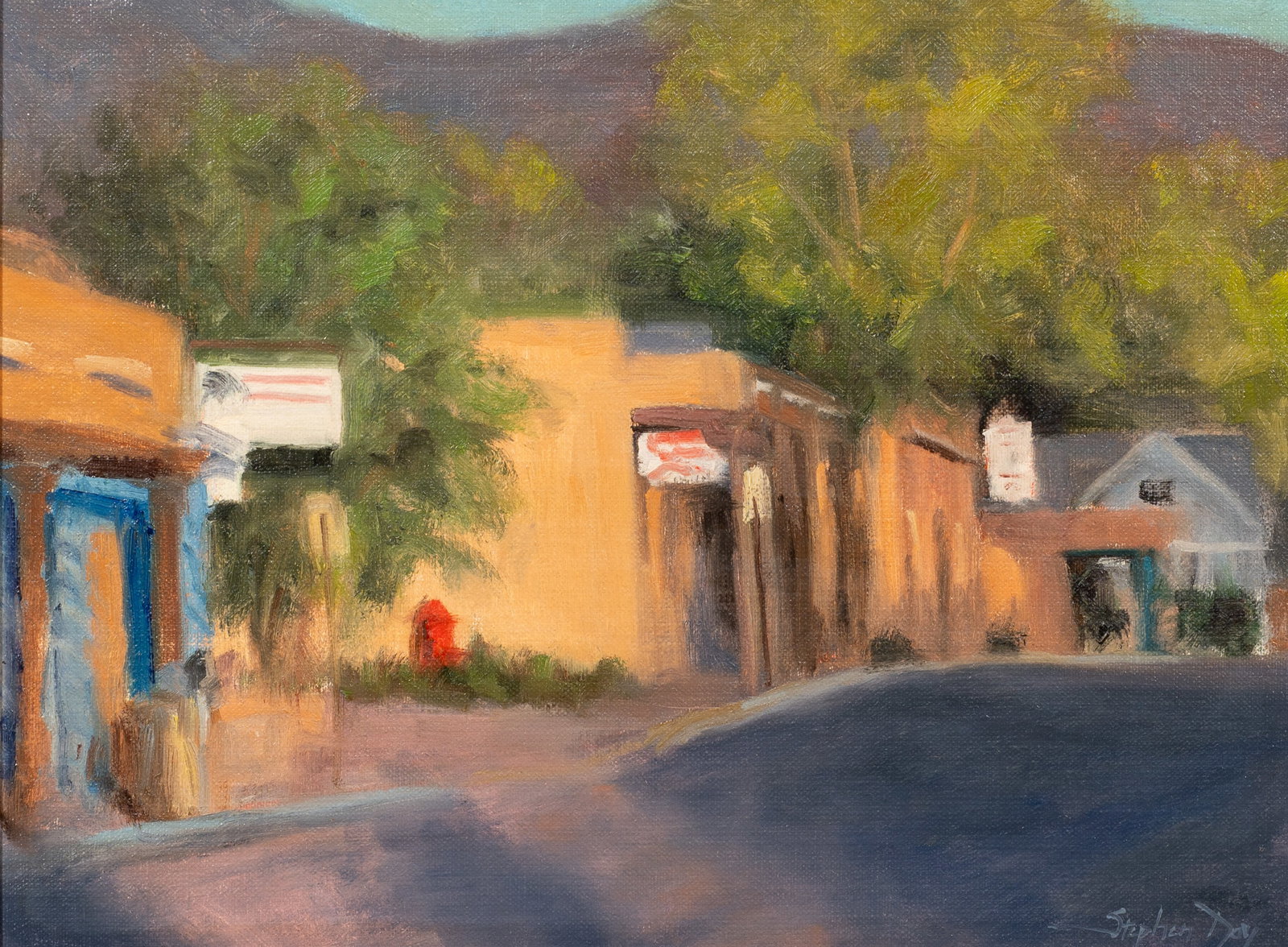 Western Street Scene Painting by Stephen Day. (1 of 5)
