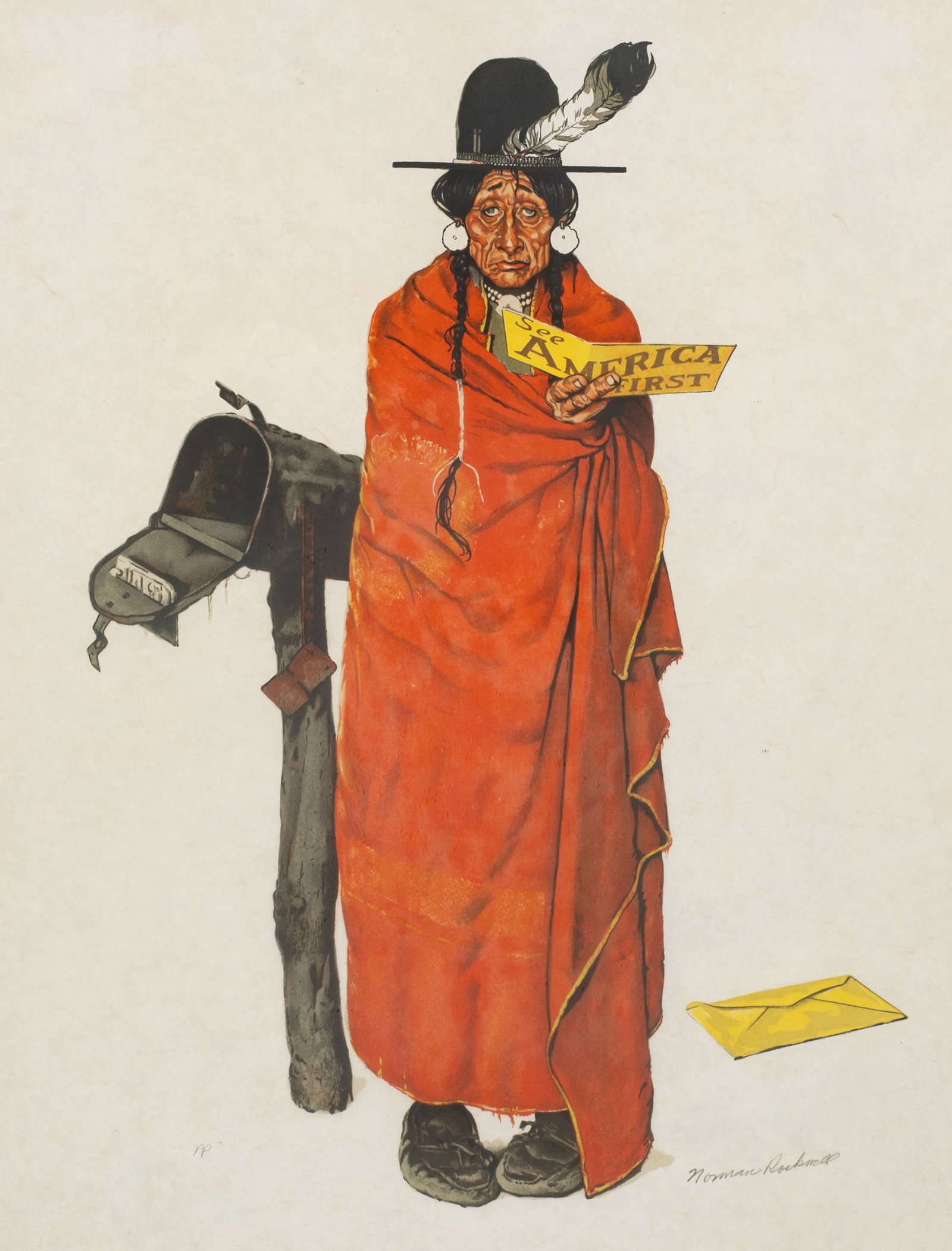 See America First, Norman Rockwell Lithograph. (1 of 6)