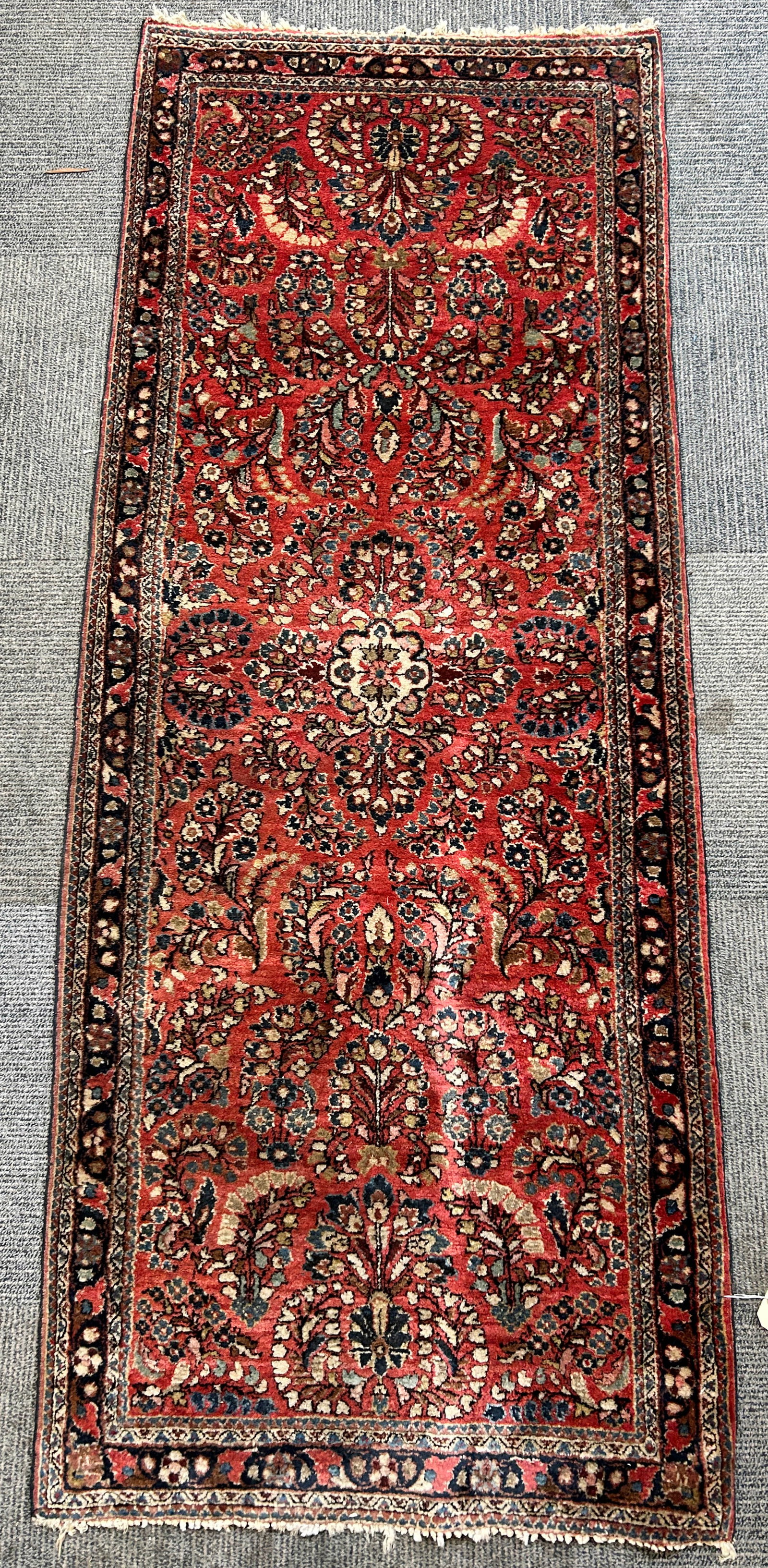 2' 6" x 6' 5" Sarouk Runner Rug. (1 of 5)