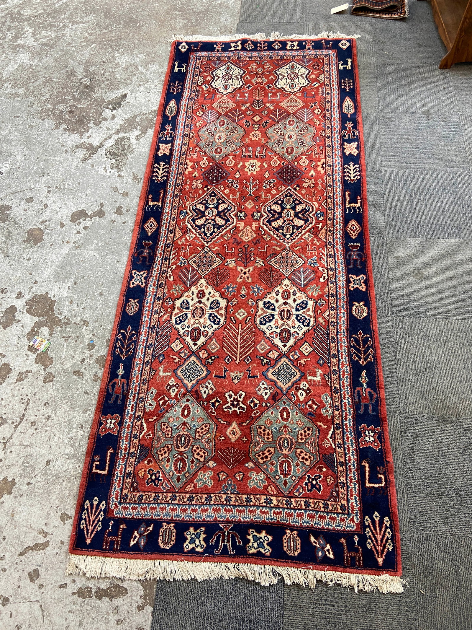 4' 1" x 10' 4" Quasquai Runner Rug. (1 of 5)