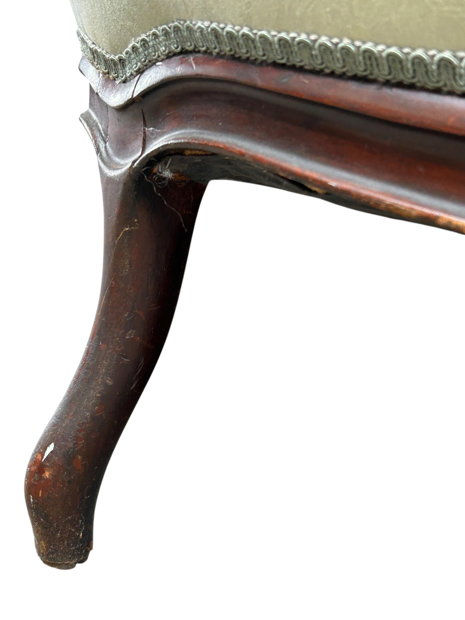 Antique Carved Victorian Settee. - 17