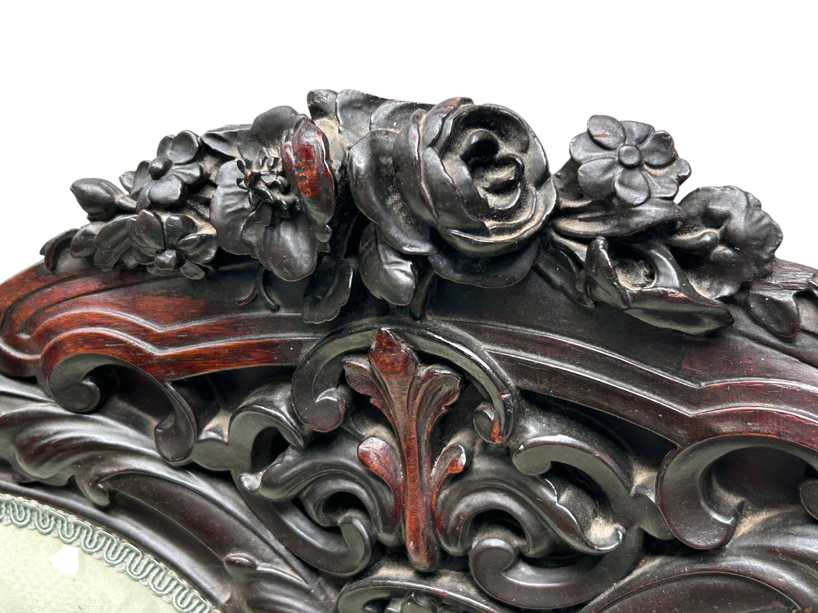 Antique Carved Victorian Settee. - 6