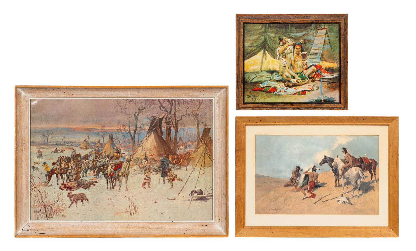 3 Native American Prints - Russell & Remington. (1 of 14)