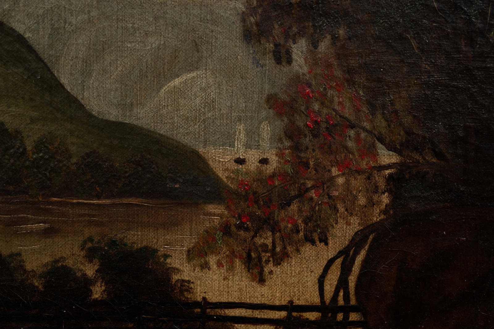Antique Landscape Painting, Unsigned. - 3