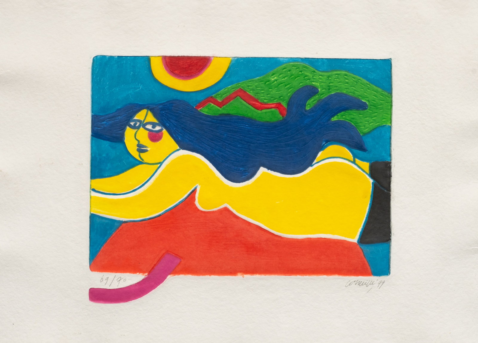 Abstract Nude Print by Corneille Guillaume. (1 of 6)