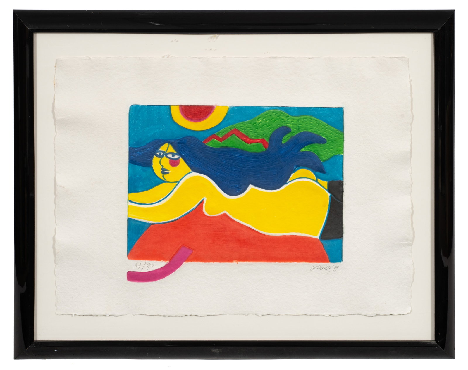 Abstract Nude Print by Corneille Guillaume. - 2